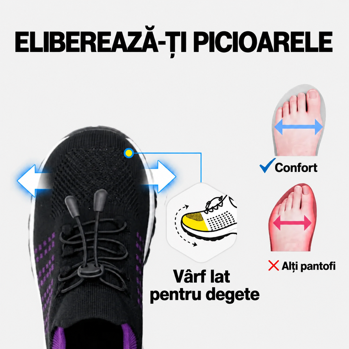 VELQIO™ Cloudwalk – Încălțăminte ergonomică pentru confort pe tot parcursul zilei